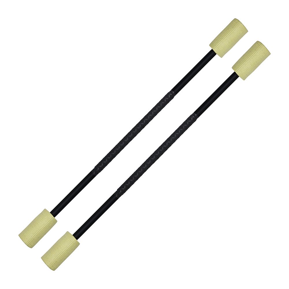 Pair of Pro Short Fire Staff 4 inch wicks