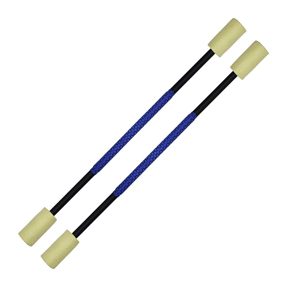 Pair of Pro Short Fire Staff 4 inch wicks
