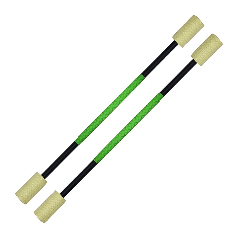 Pair of Pro Short Fire Staff 4 inch wicks