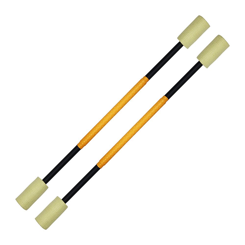 Pair of Pro Short Fire Staff 4 inch wicks