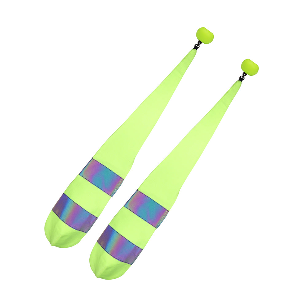 Pair of Rainbow Reflective Poi