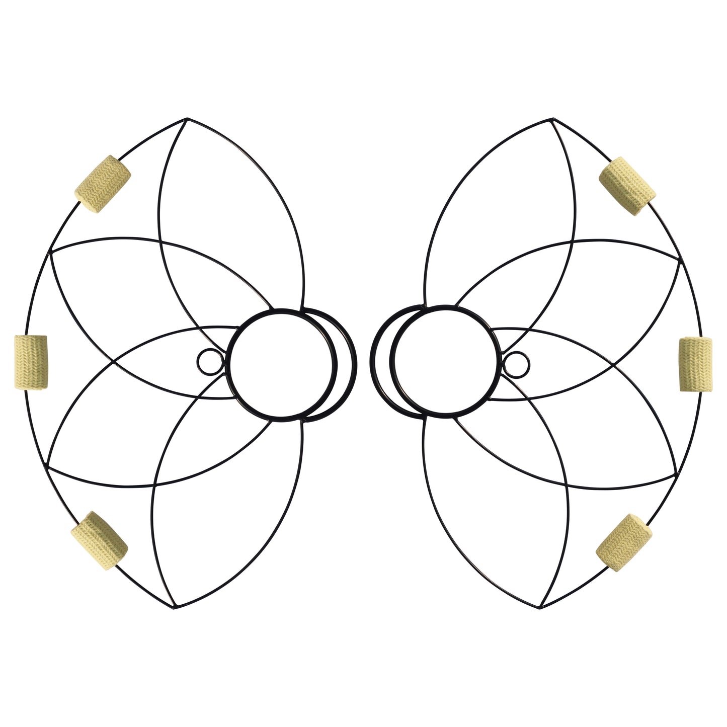 Pair of Lotus Petal Fire Fans