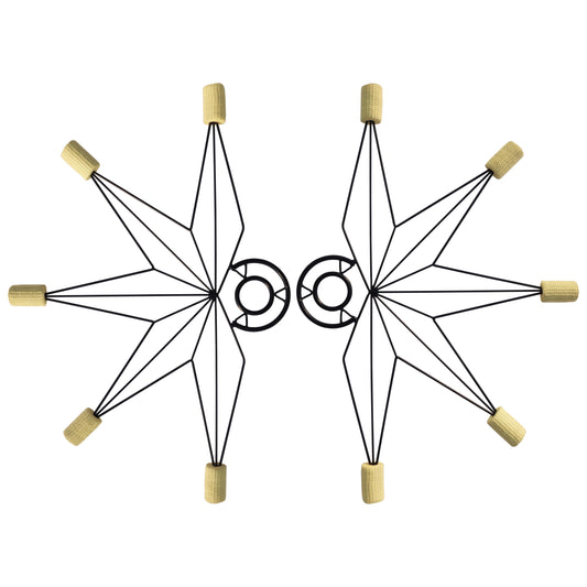 Pair of Nautical Fire Fans