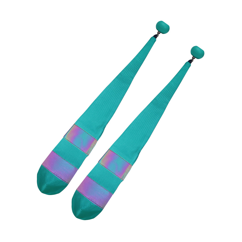 Pair of Rainbow Reflective Poi