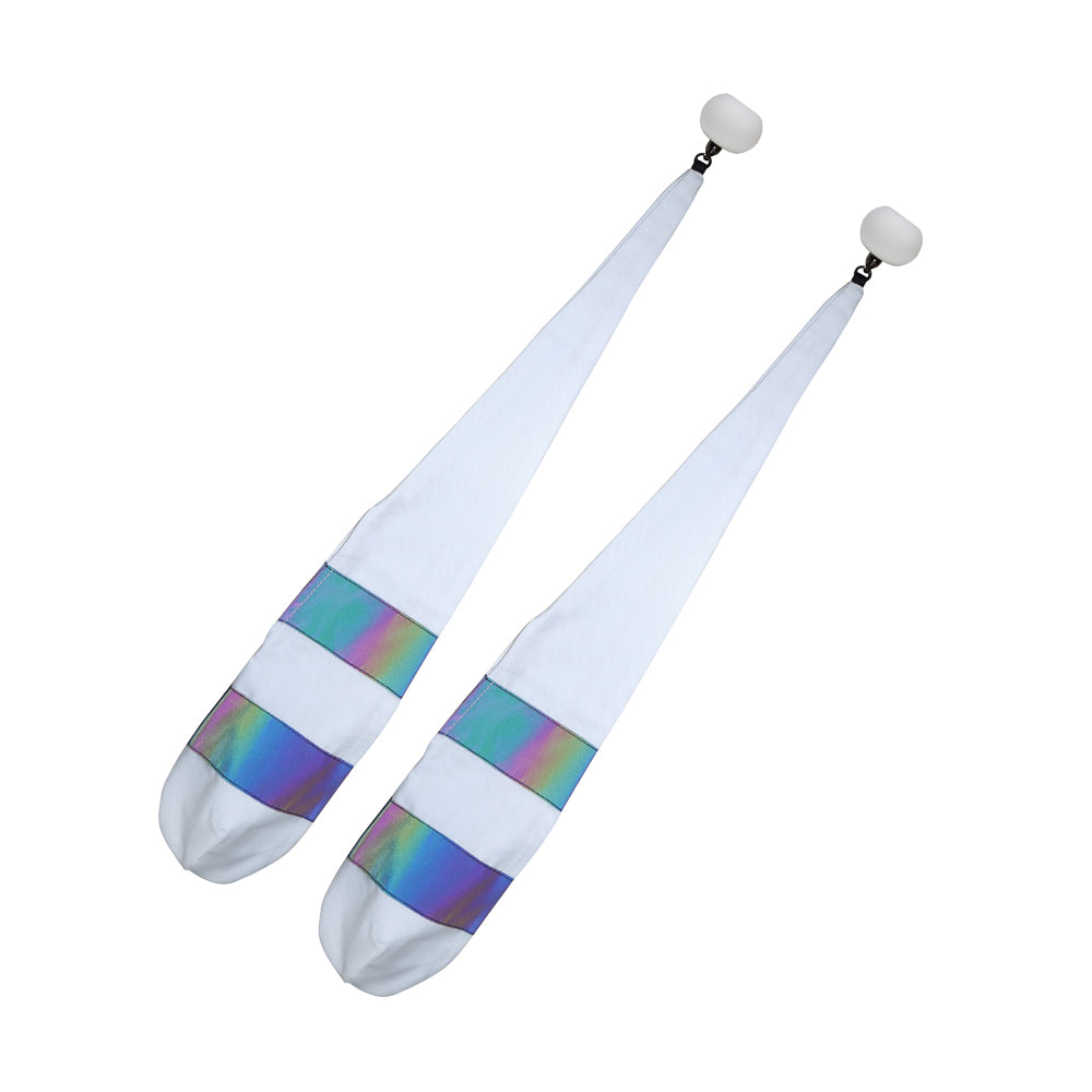 Pair of Rainbow Reflective Poi