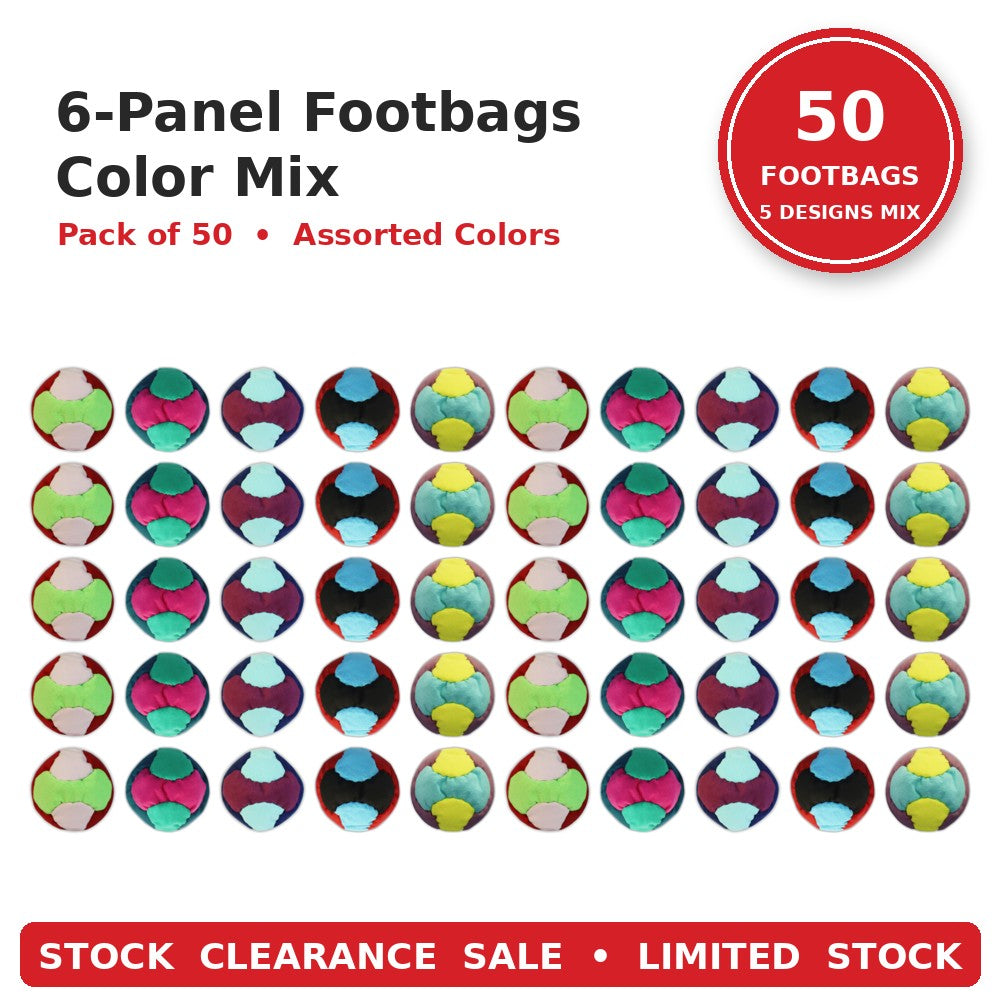 Footbags Stock Clearance Packs