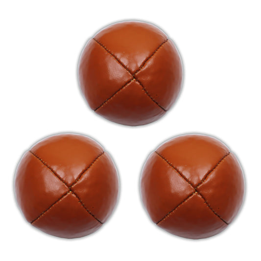 Set of Genuine Leather Juggling Balls