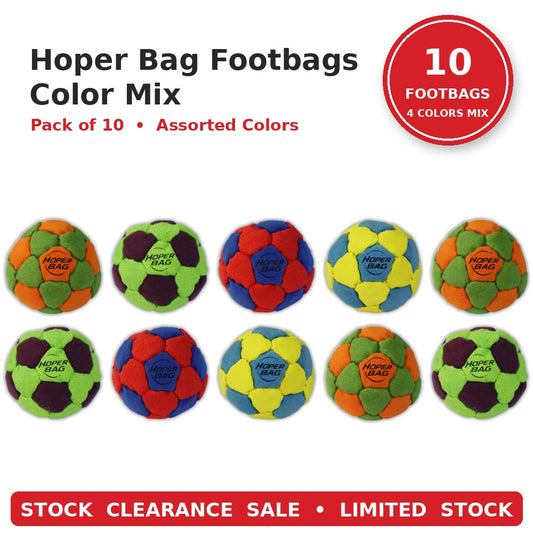 Hoper Footbags Stock Clearance Packs