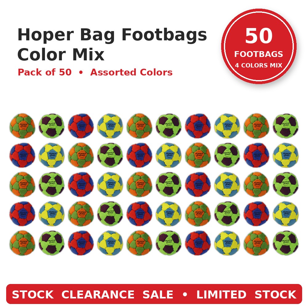 Hoper Footbags Stock Clearance Packs