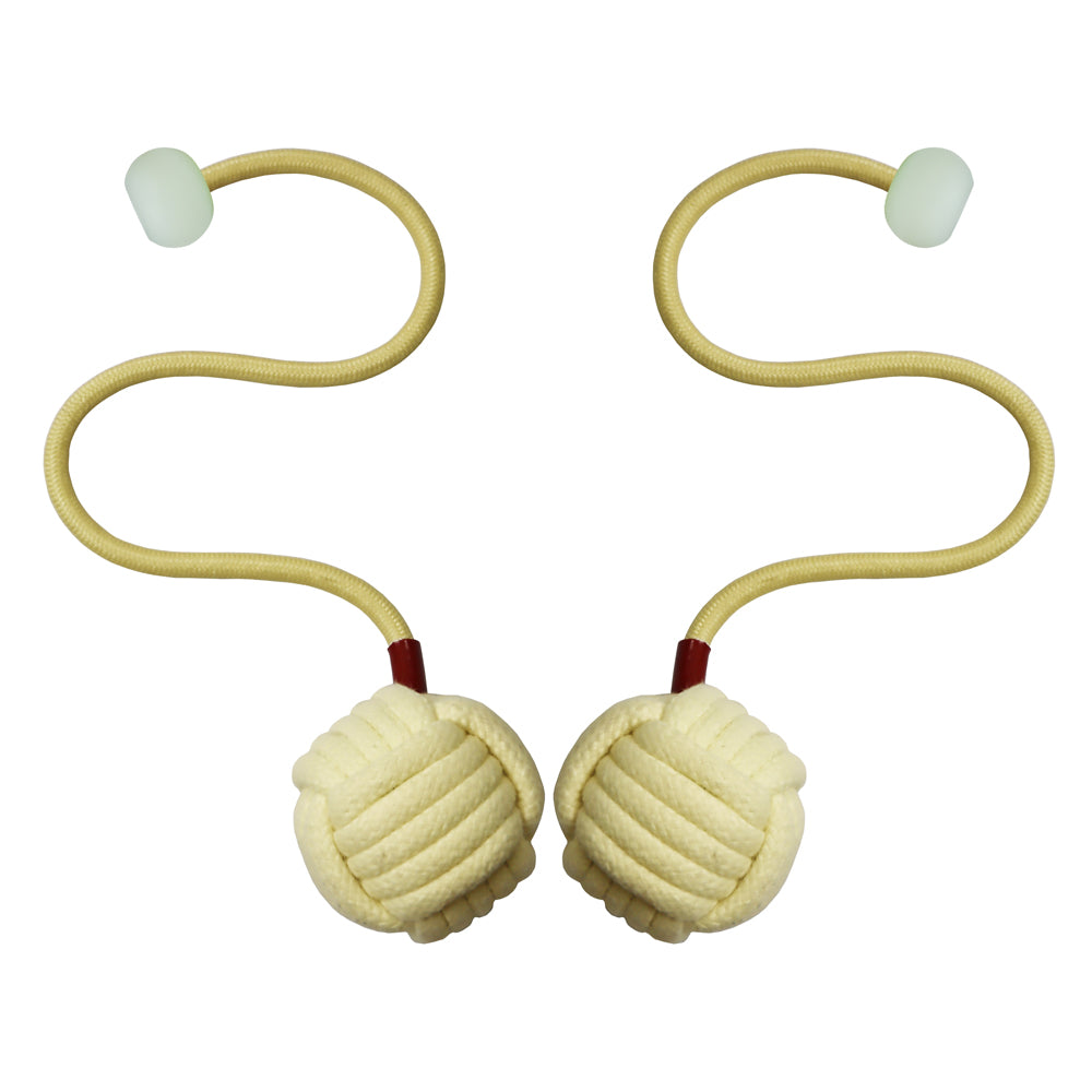 Pair of Pro Static Monkey Fist Fire Poi