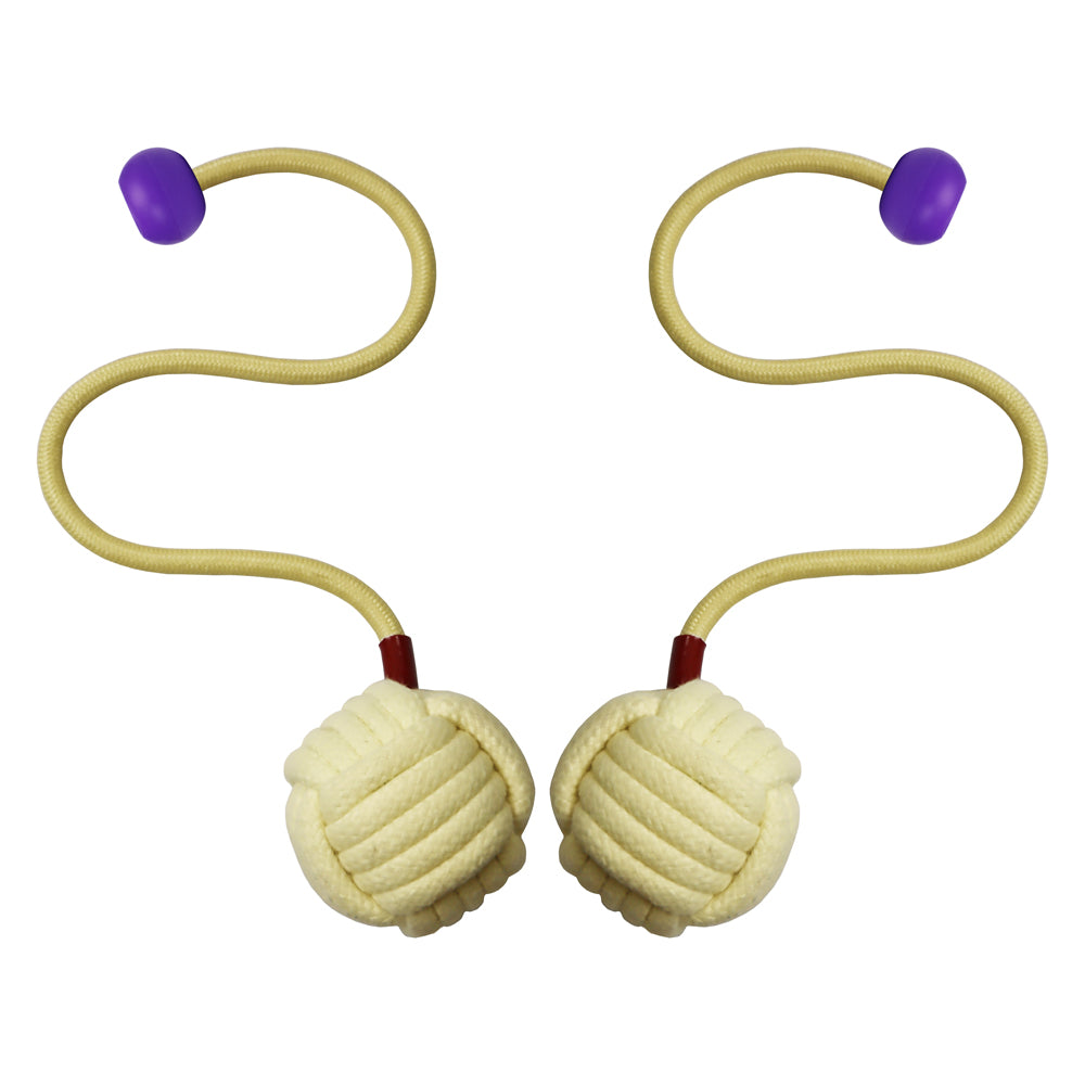 Pair of Pro Static Monkey Fist Fire Poi Customize