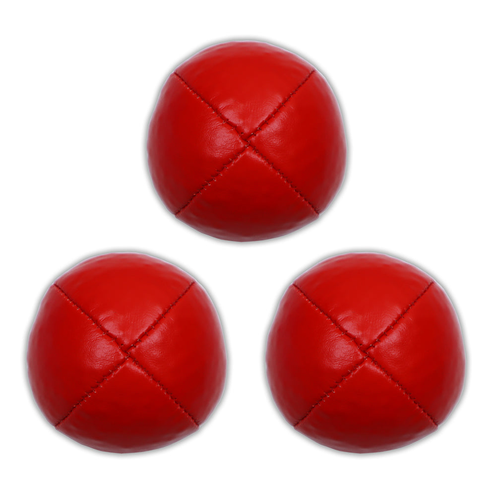 Set of Genuine Leather Juggling Balls