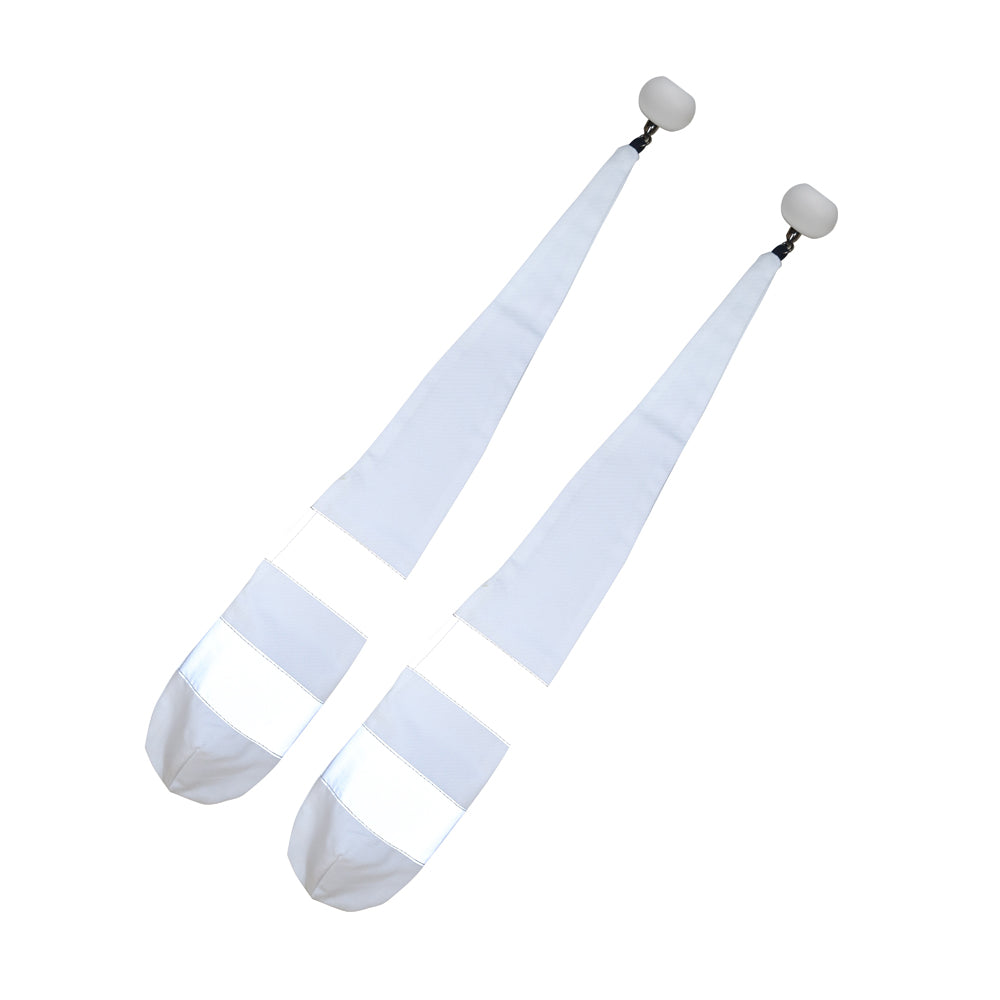 Pair of Gray Reflective Poi