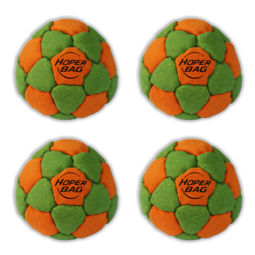 Hoper Bag 32-Panel Footbag — Classic Sand Hacky Sack