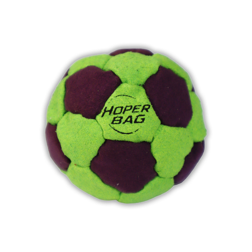 Hoper Bag 32-Panel Footbag — Classic Sand Hacky Sack