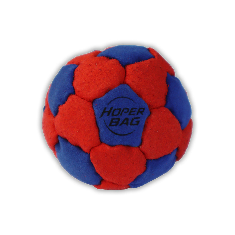 Hoper Bag 32-Panel Footbag — Classic Sand Hacky Sack
