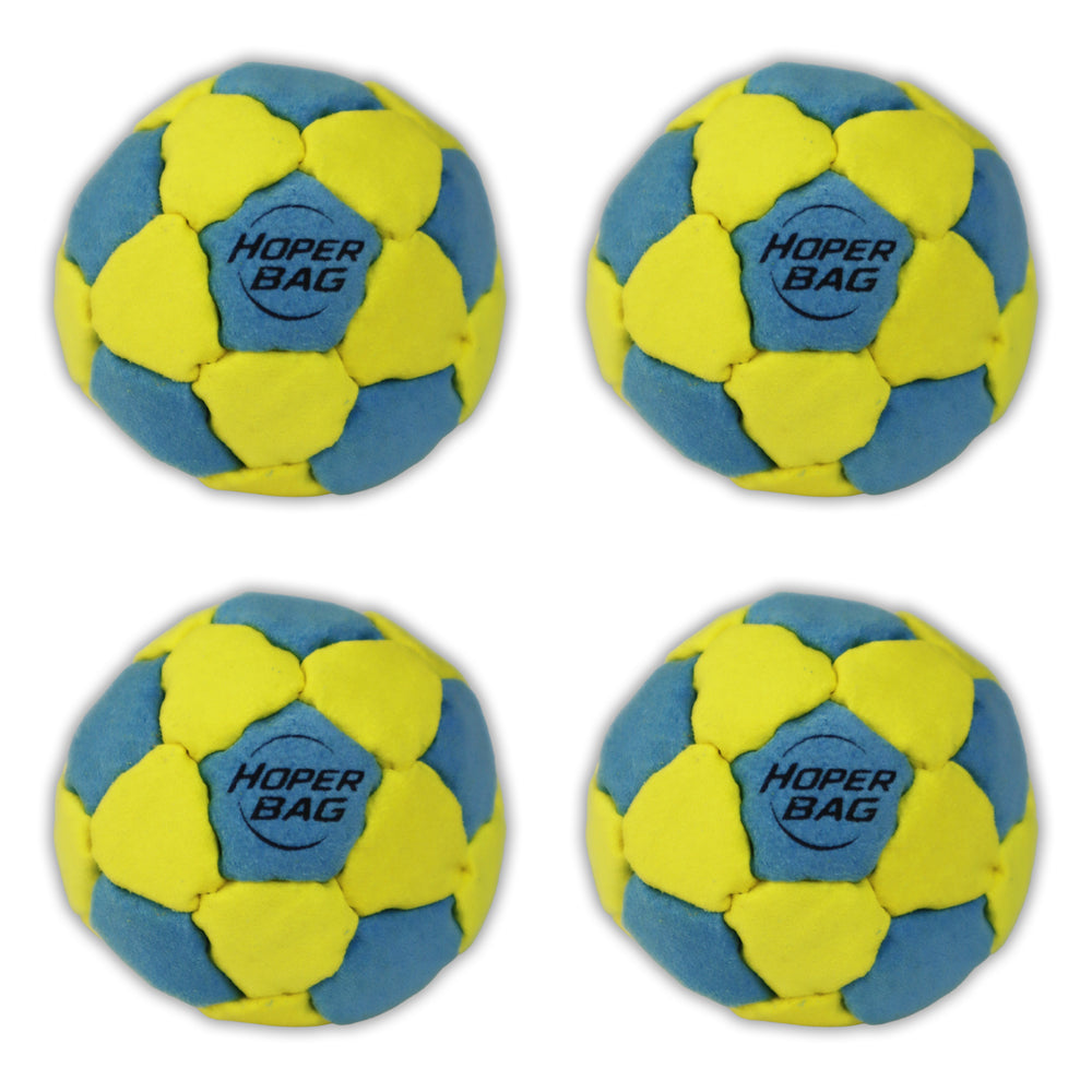 Hoper Bag 32-Panel Footbag — Classic Sand Hacky Sack