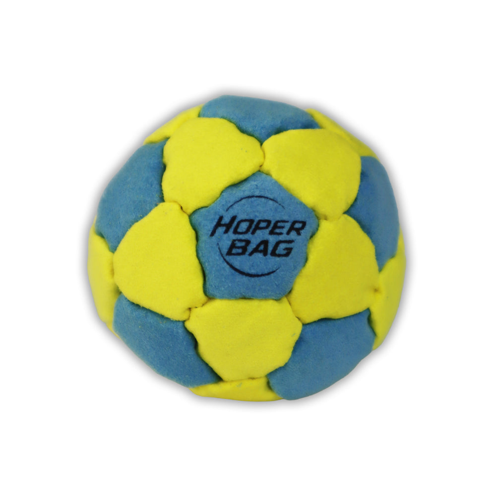 Hoper Bag 32-Panel Footbag — Classic Sand Hacky Sack